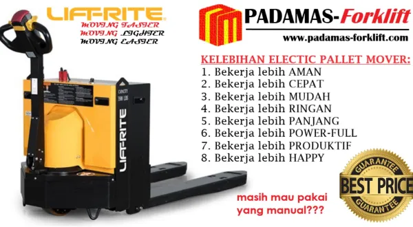 Gallery KELEBIHAN ELECTRIC HAND PALLET/ PALLET MOVER  2 promo_liftride